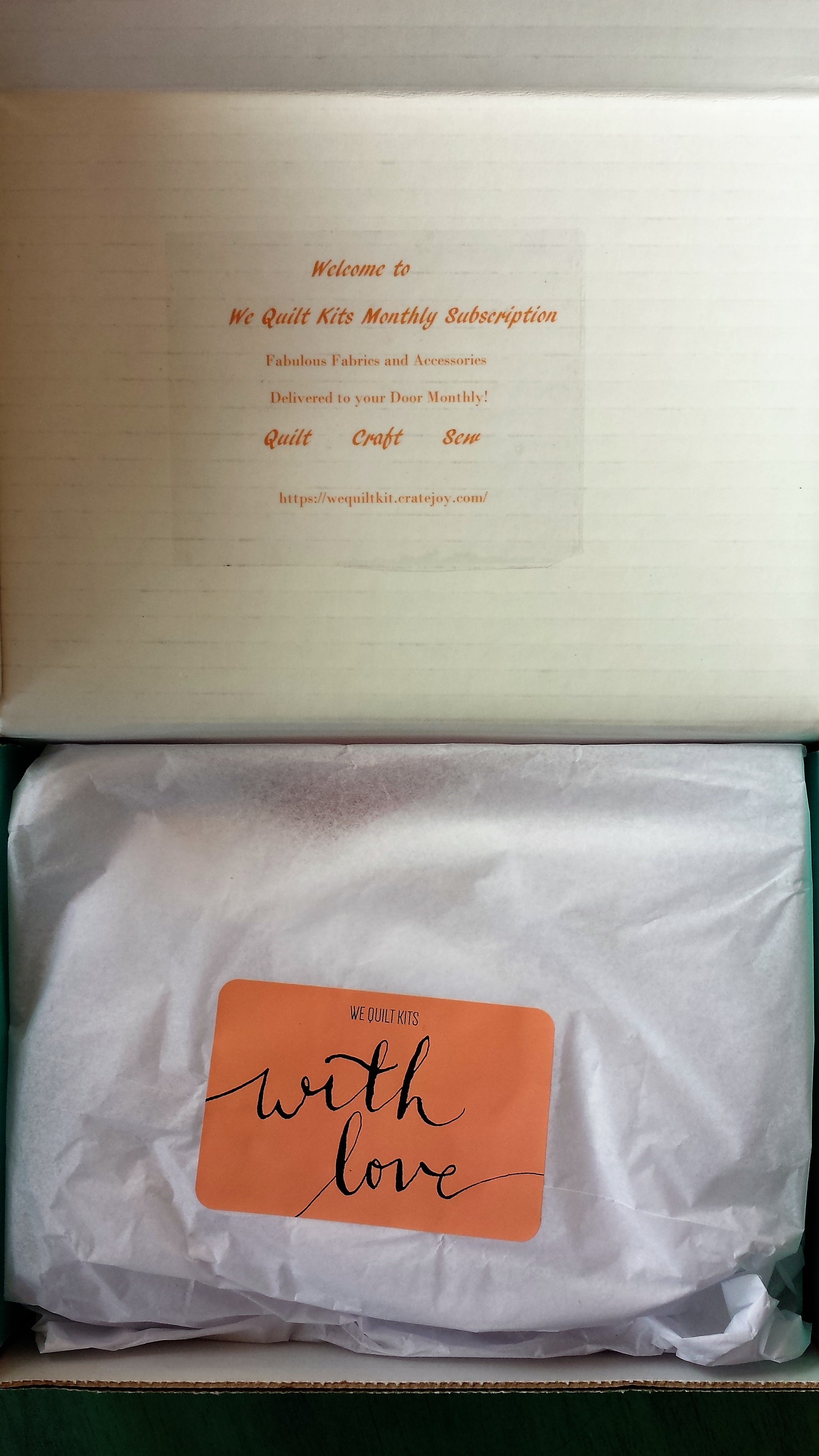 We Quilt Kit Mini Subscription Box Review & Coupon - March 2017 - Hello ...