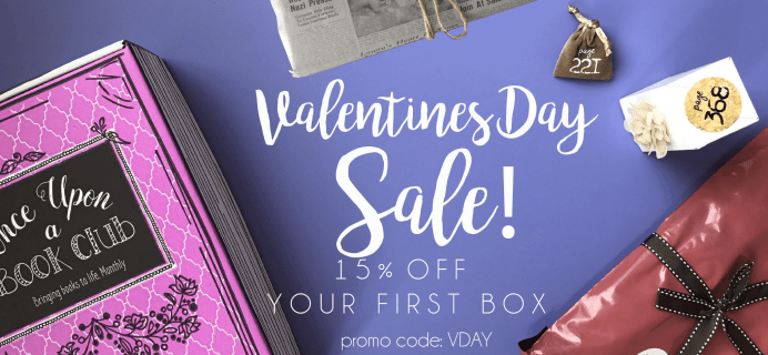 Once Upon a Book Club Valentine’s Day Coupon: 15% Off First Box!
