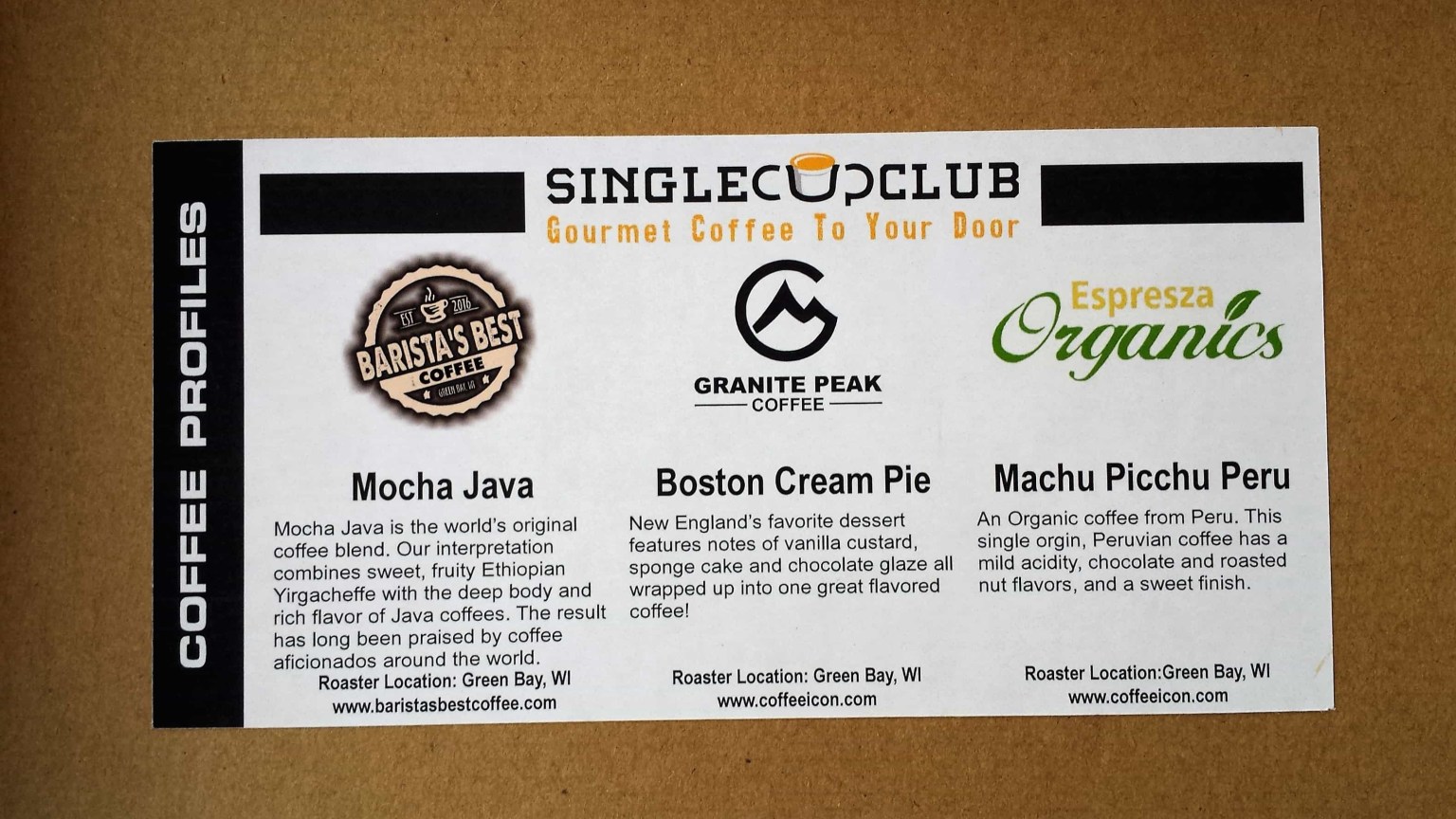 Single Cup Club Coffee Subscription Box Review + Coupon February 2017
