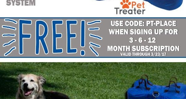 Pet Treater Coupon: Free Pet Restraining System With Subscription!