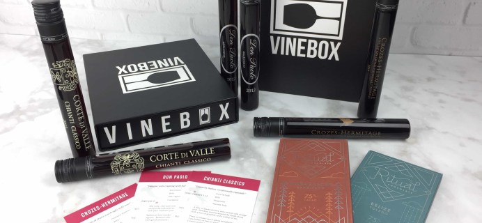 Vinebox Valentine’s Day Wine + Chocolate Pairing Review & Coupon!