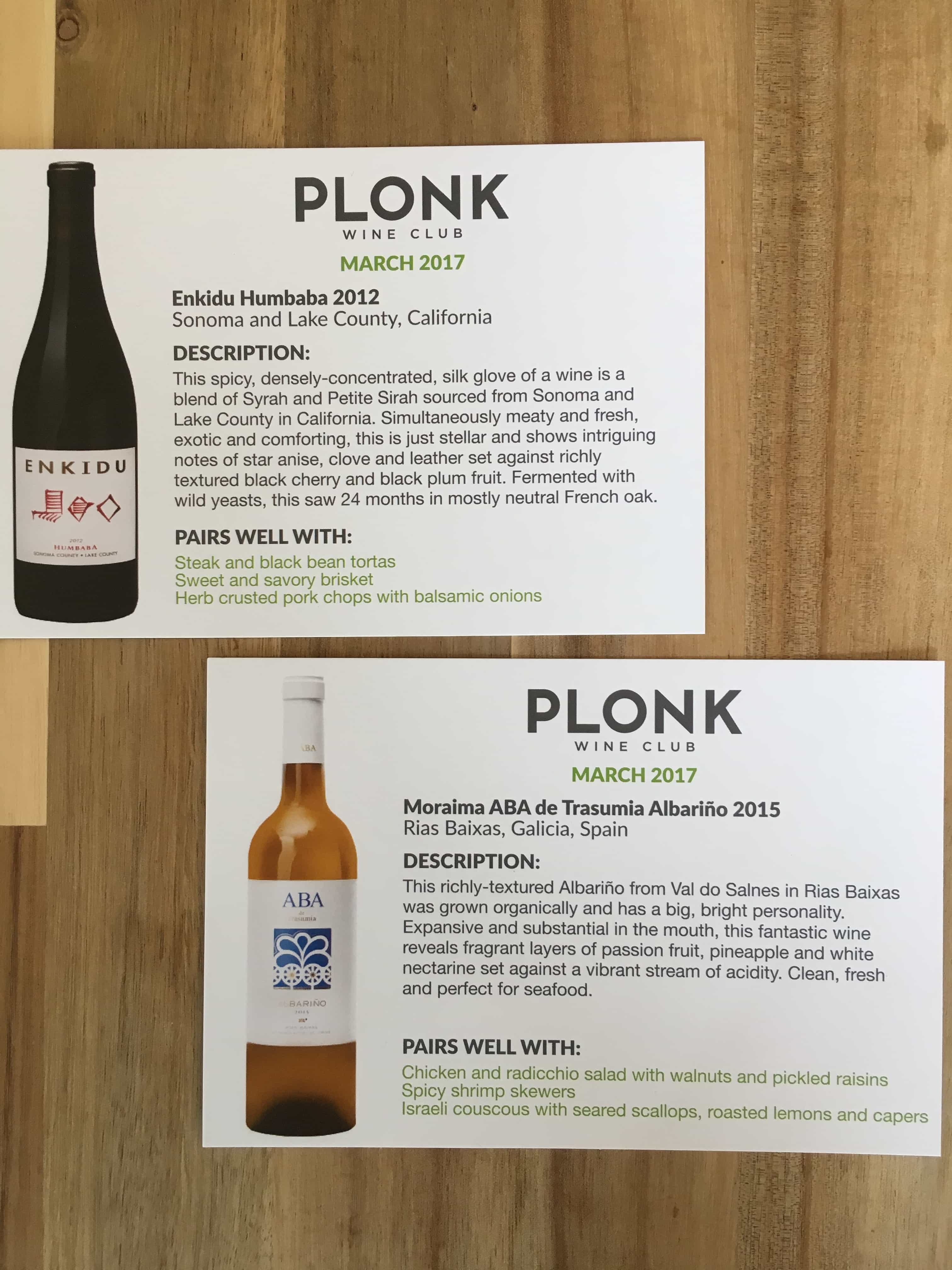 Plonk Wine Club Subscription Box Review + Coupon March 2017 Hello