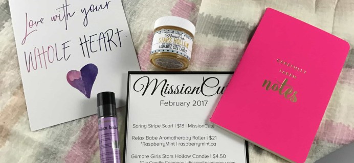 Mission Cute February 2017 Subscription Box Review + Coupon