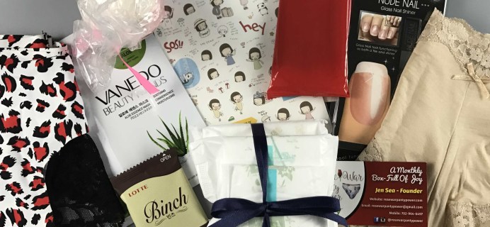 Rose War Panty Power Subscription Box Review – March 2017