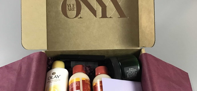We Are Onyx ONYXBOX March 2017 Subscription Box Review + Coupon