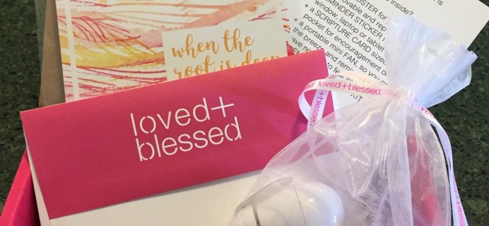 Loved+Blessed March 2017 Subscription Box Review + Coupon