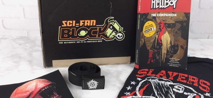 Sci-Fan Block February 2017 Subscription Box Review + Coupon