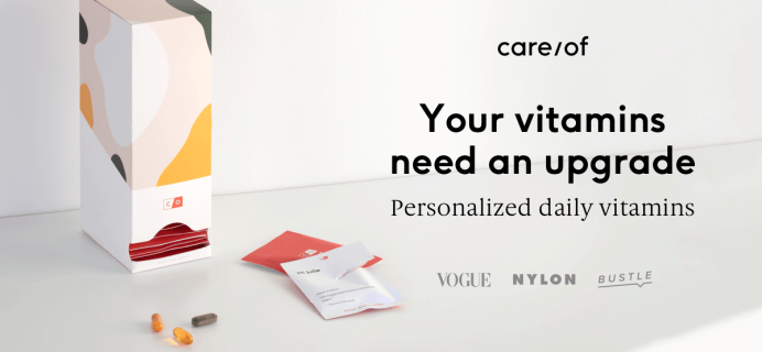 Care/of Holiday Deal: 50% Off First Box of Personalized Daily Vitamins!