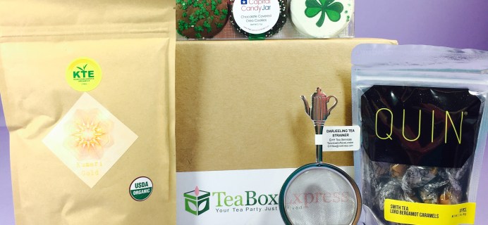 Tea Box Express March 2017 Subscription Review & Coupon