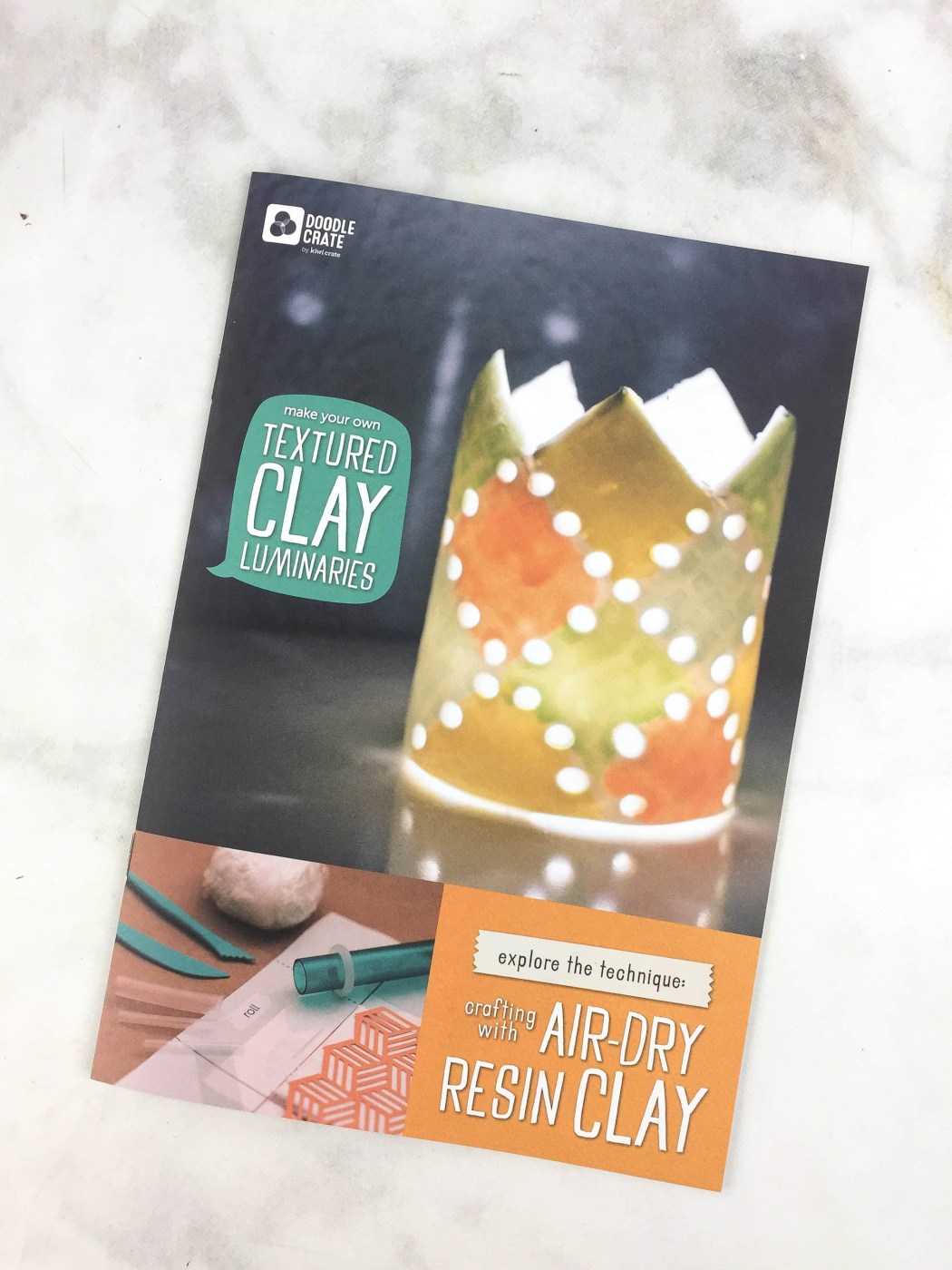 Doodle Crate Subscription Box Review & Coupon TEXTURE CLAY LUMINARIES