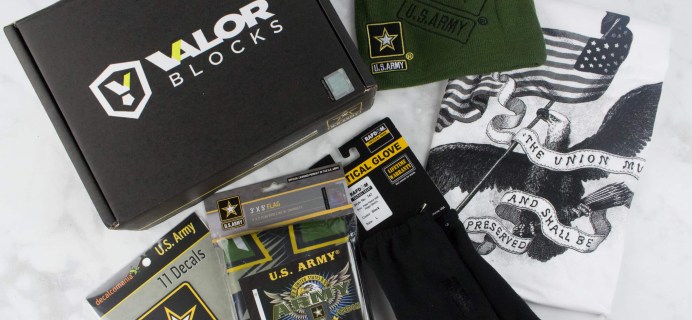 Valor Blocks March 2017 Subscription Box Review – US Army Block
