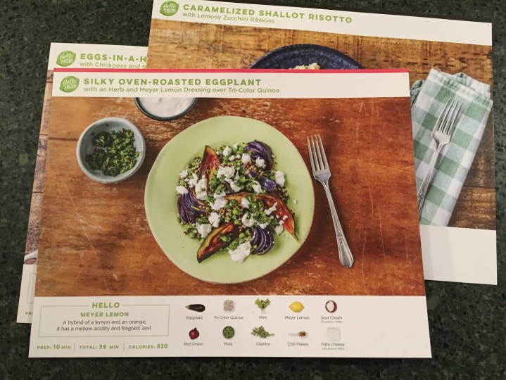 Hello Fresh Vegetarian Subscription Box Review + Coupon - March 2017 ...