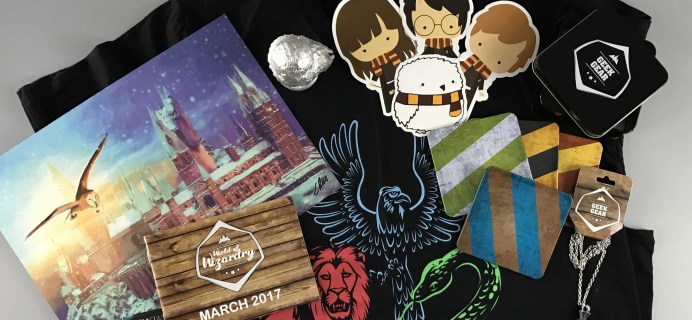 Geek Gear World of Wizardry March 2017 Subscription Box Review