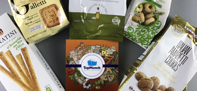TopMunch April 2017 Subscription Box Review + Coupon – ITALY!