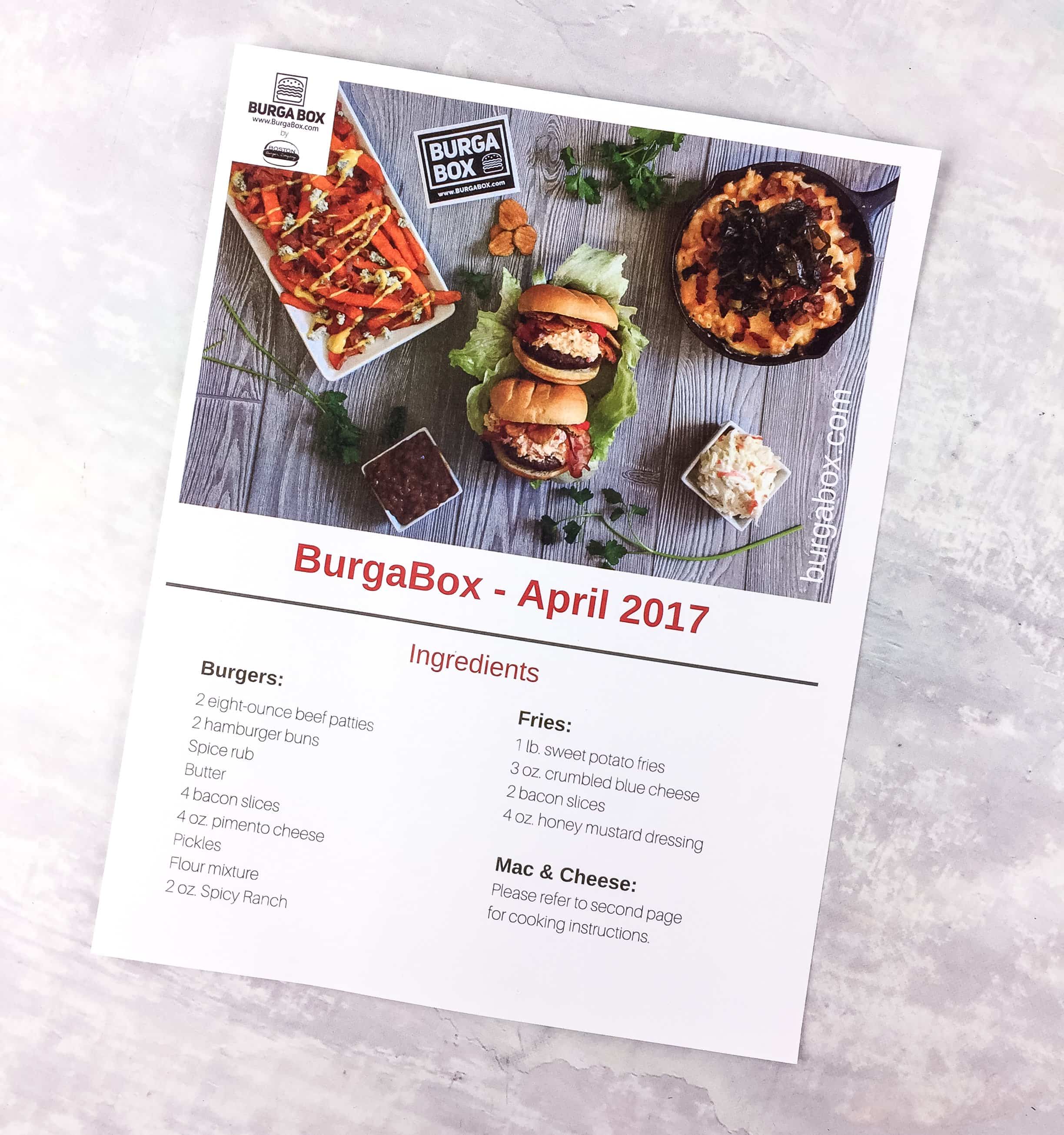 BurgaBox April 2017 Subscription Box Review + Coupon - hello subscription