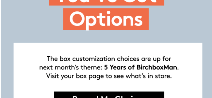 May 2017 Birchbox Man Sample Choice Spoilers & Coupon