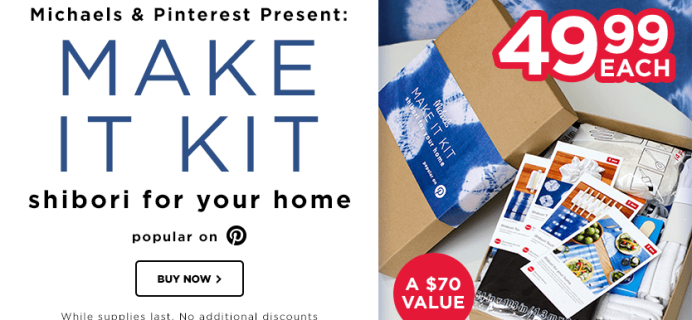 Michaels & Pinterest Make It Kit Vol. 1 Available Now!