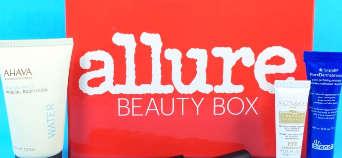 Allure Beauty Box April 2017 Subscription Box Review & Coupon 