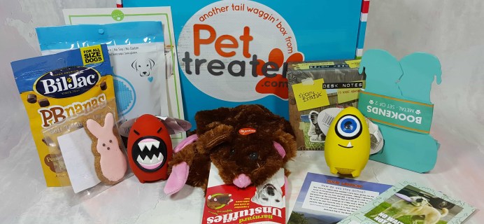 Pet Treater Dog Subscription Box Review + Coupon – April 2017