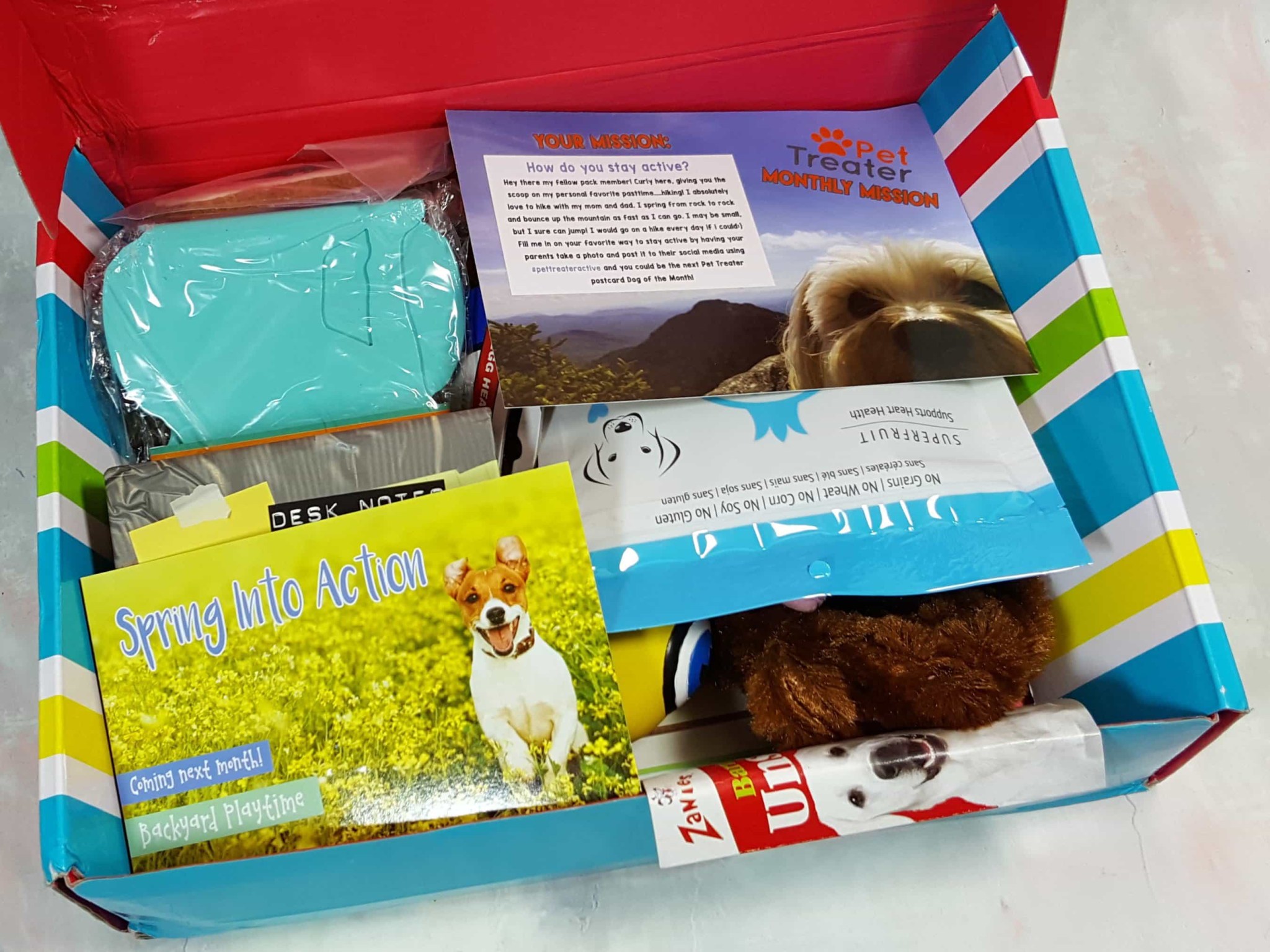 Pet Treater Dog Subscription Box Review + Coupon - April 2017 - Hello