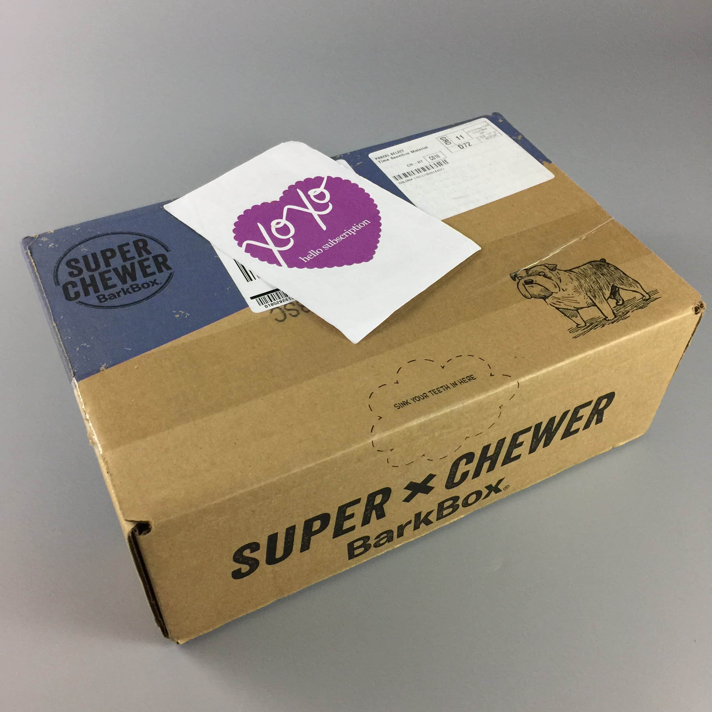 Barkbox May 2017 Subscription Box Review Super Chewer Hello