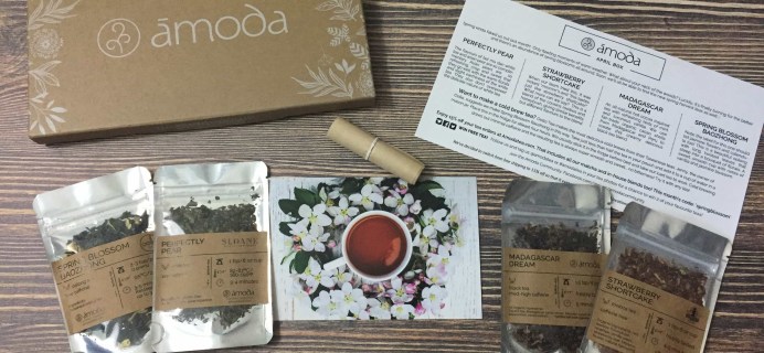 Amoda Tea April 2017 Subscription Box Review + Coupon!