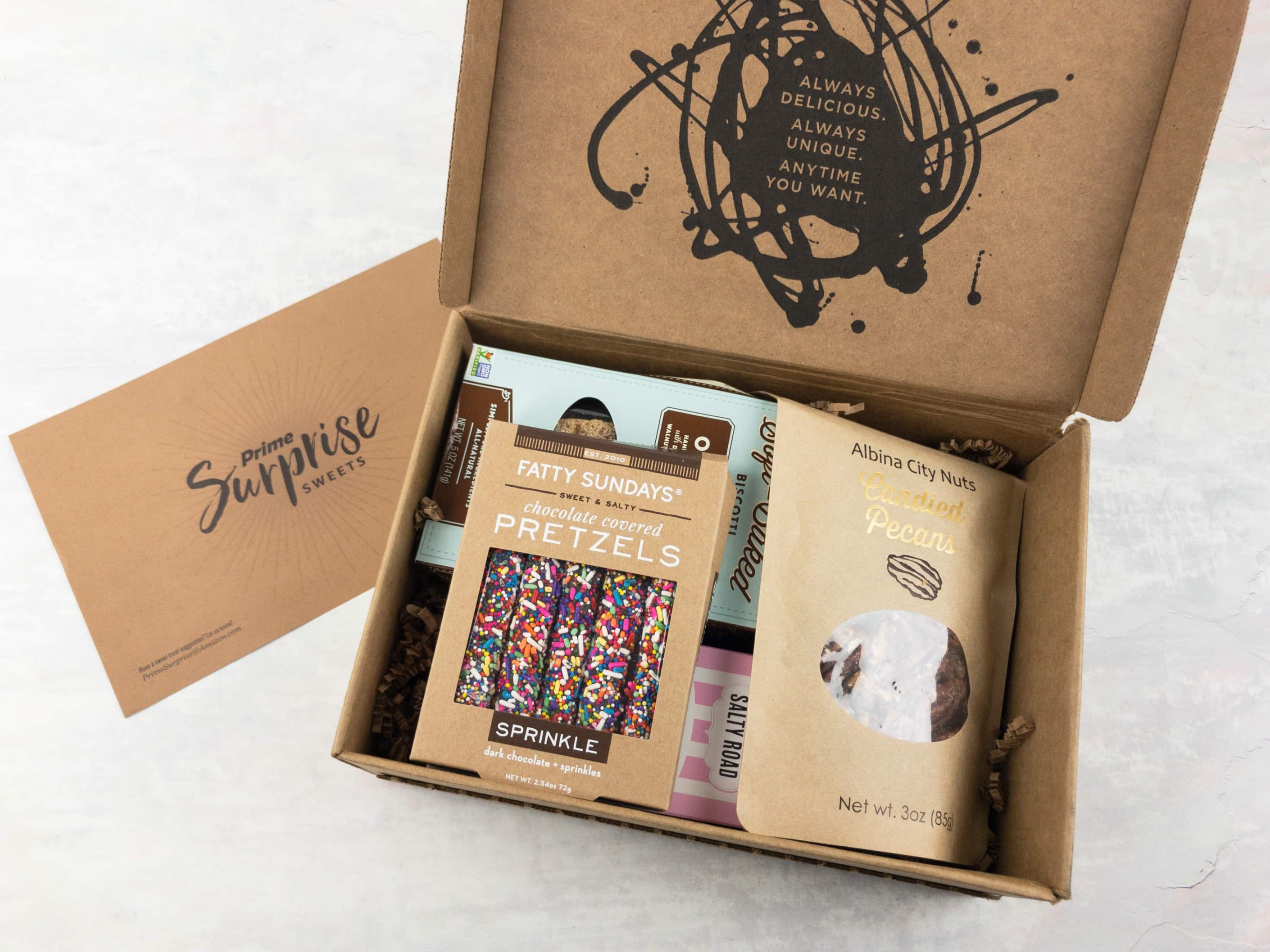 Amazon Prime Surprise Sweets Box May 2017 Review Hello Subscription