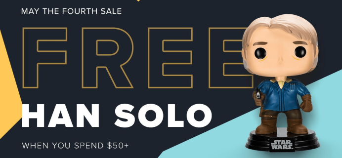 Loot Vault May the Fourth Only Deal: Free Han Solo Funko POP with $50 Purchase!