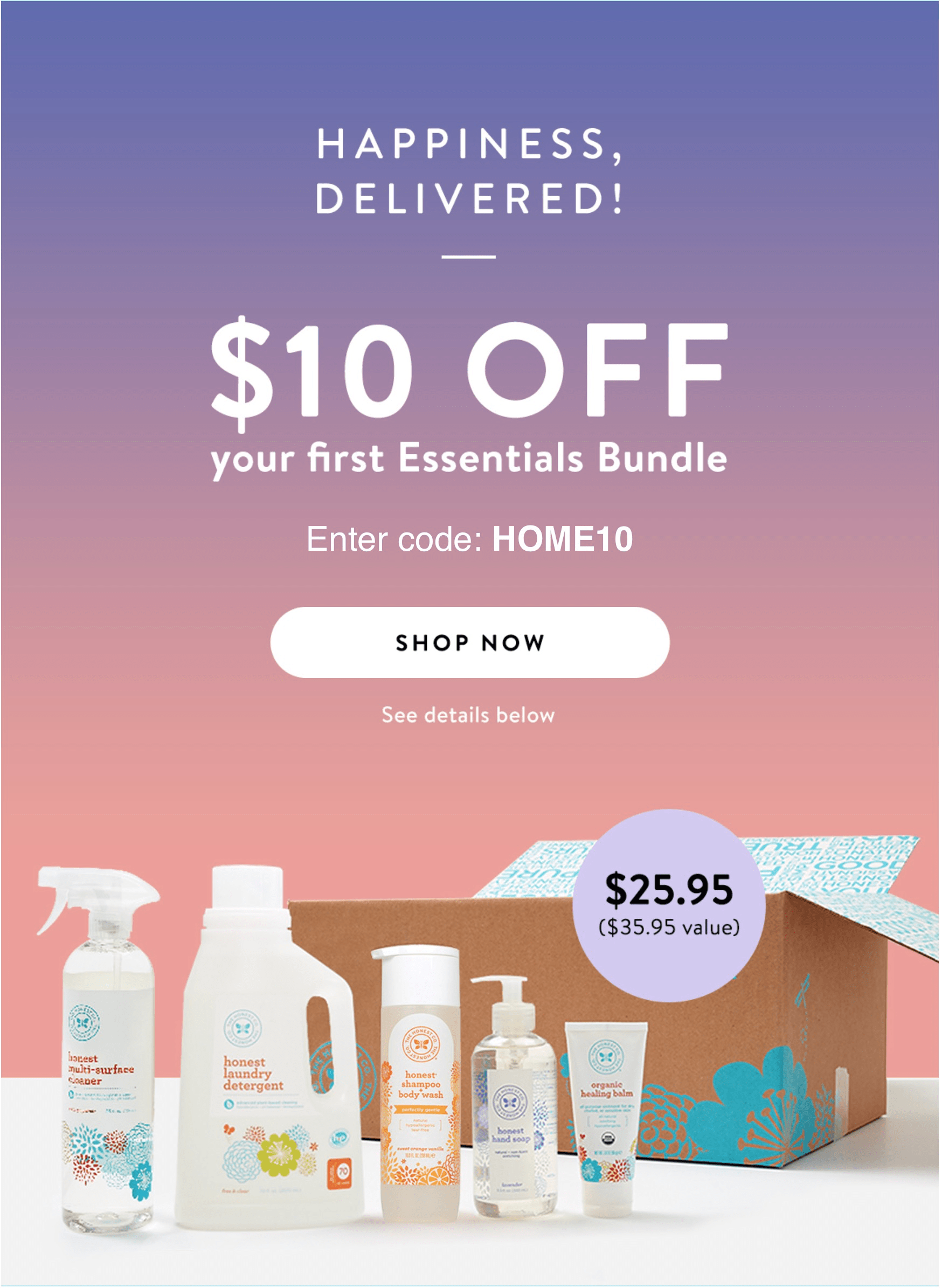 Honest Company Coupon 10 off Essentials Bundles for New Members