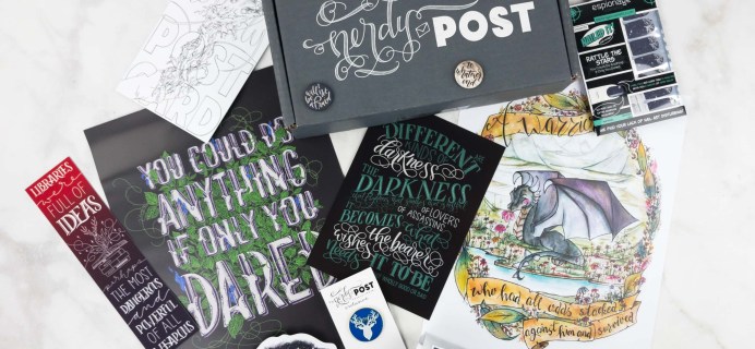 Nerdy Post May 2017 Subscription Box Review + Coupon