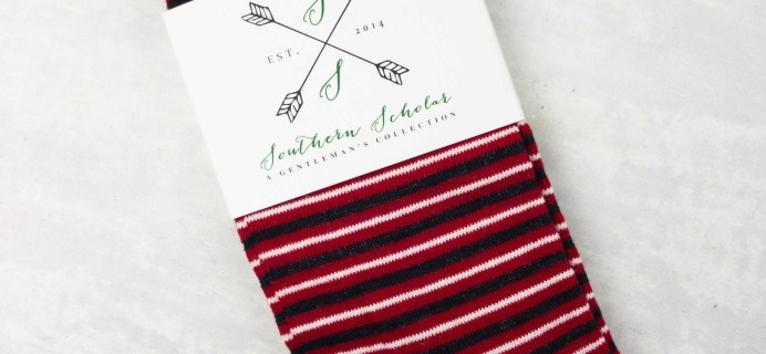 Southern Scholar Men’s Sock Subscription Box Review & Coupon – May 2017