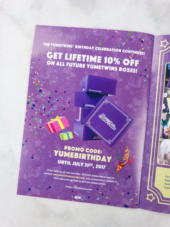 YumeTwins June 2017 Subscription Box Review + Coupon - Hello ...