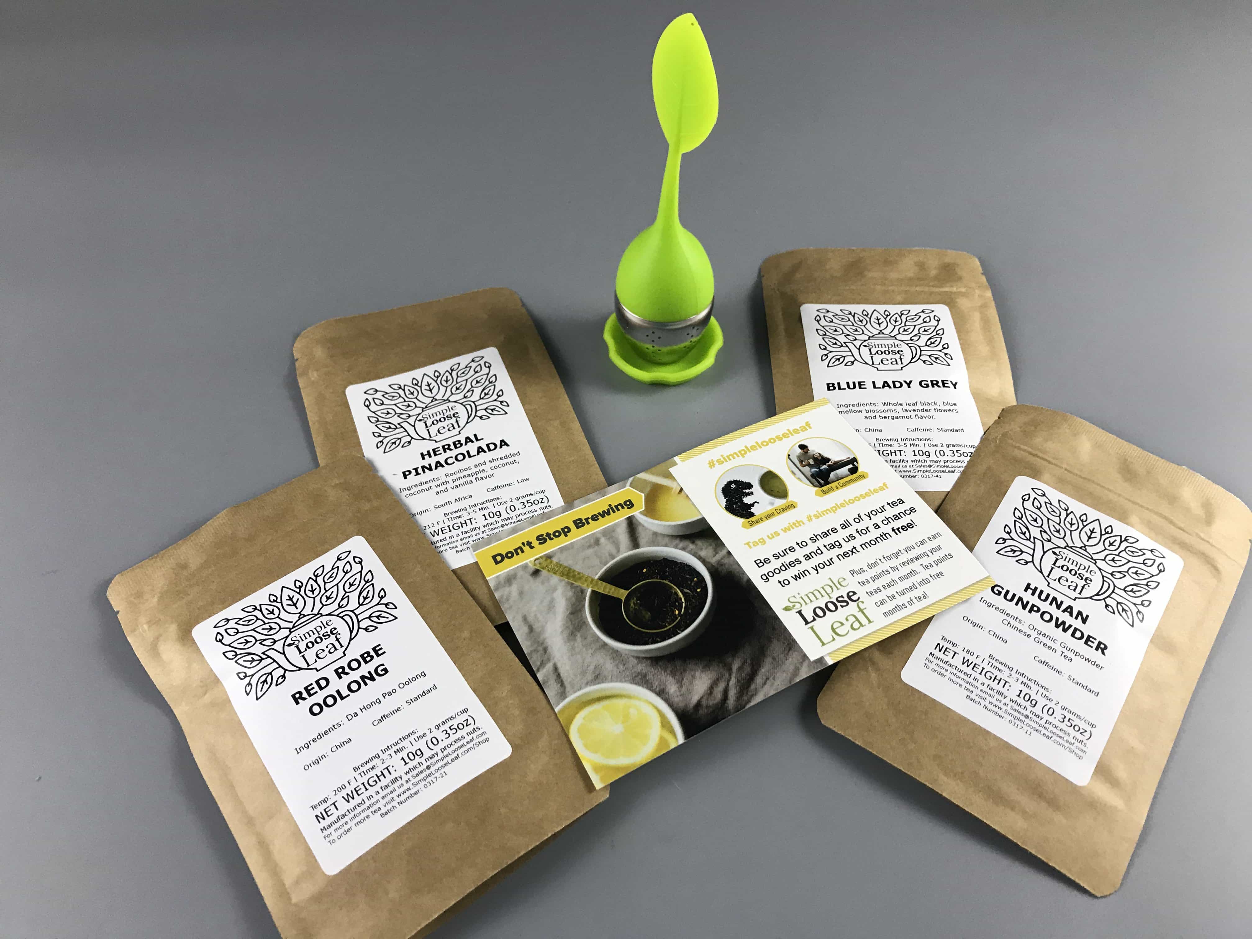 Simple Loose Leaf Tea June 2017 Subscription Box Review Hello