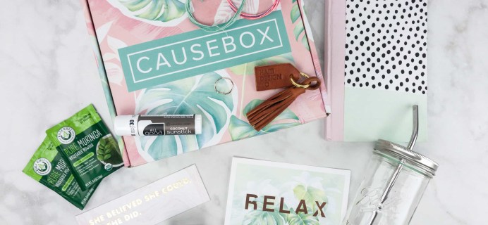 CAUSEBOX Summer 2017 Subscription Box Review + Coupon