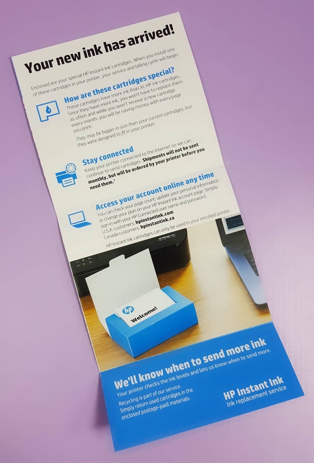 hp ink account sign in