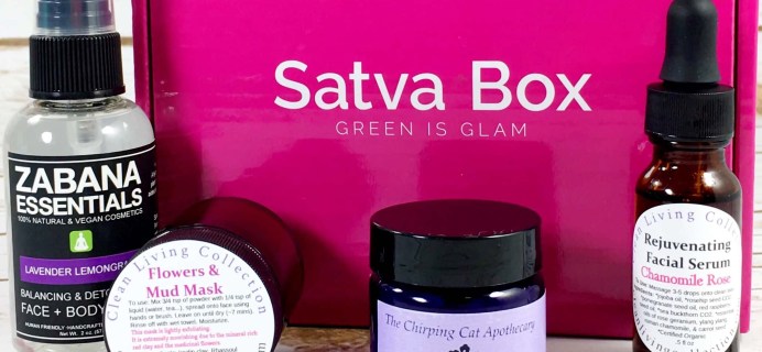 Satva Box May 2017 Subscription Box Review + Coupon