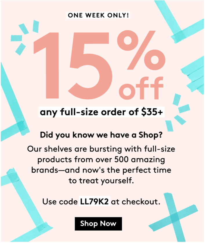 Birchbox Coupon: 15% Off Shop Purchases! - Hello Subscription