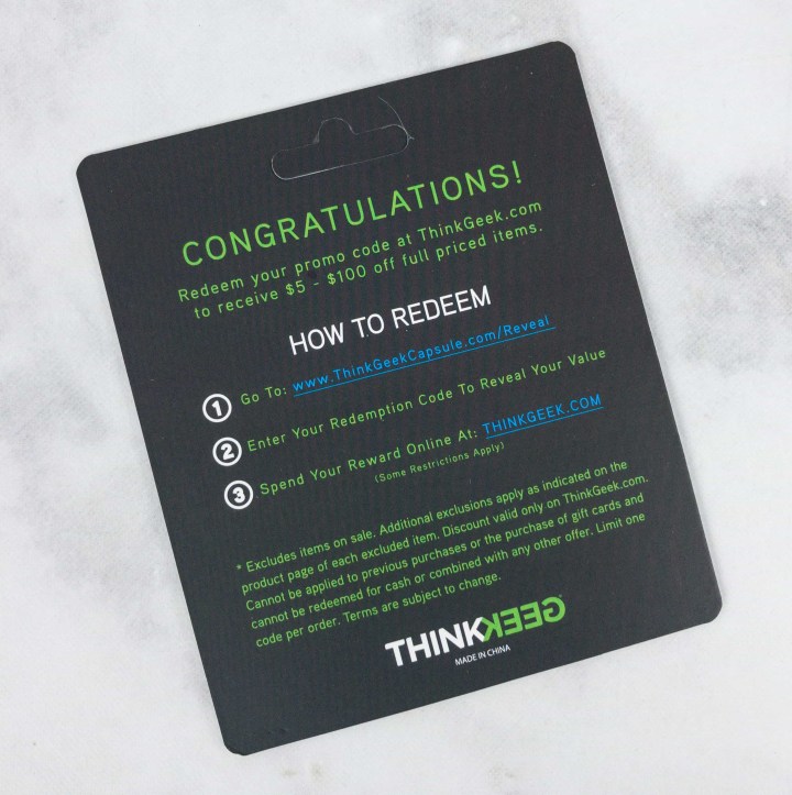 ThinkGeek Capsule June 2017 Subscription Box Review - Hello ...