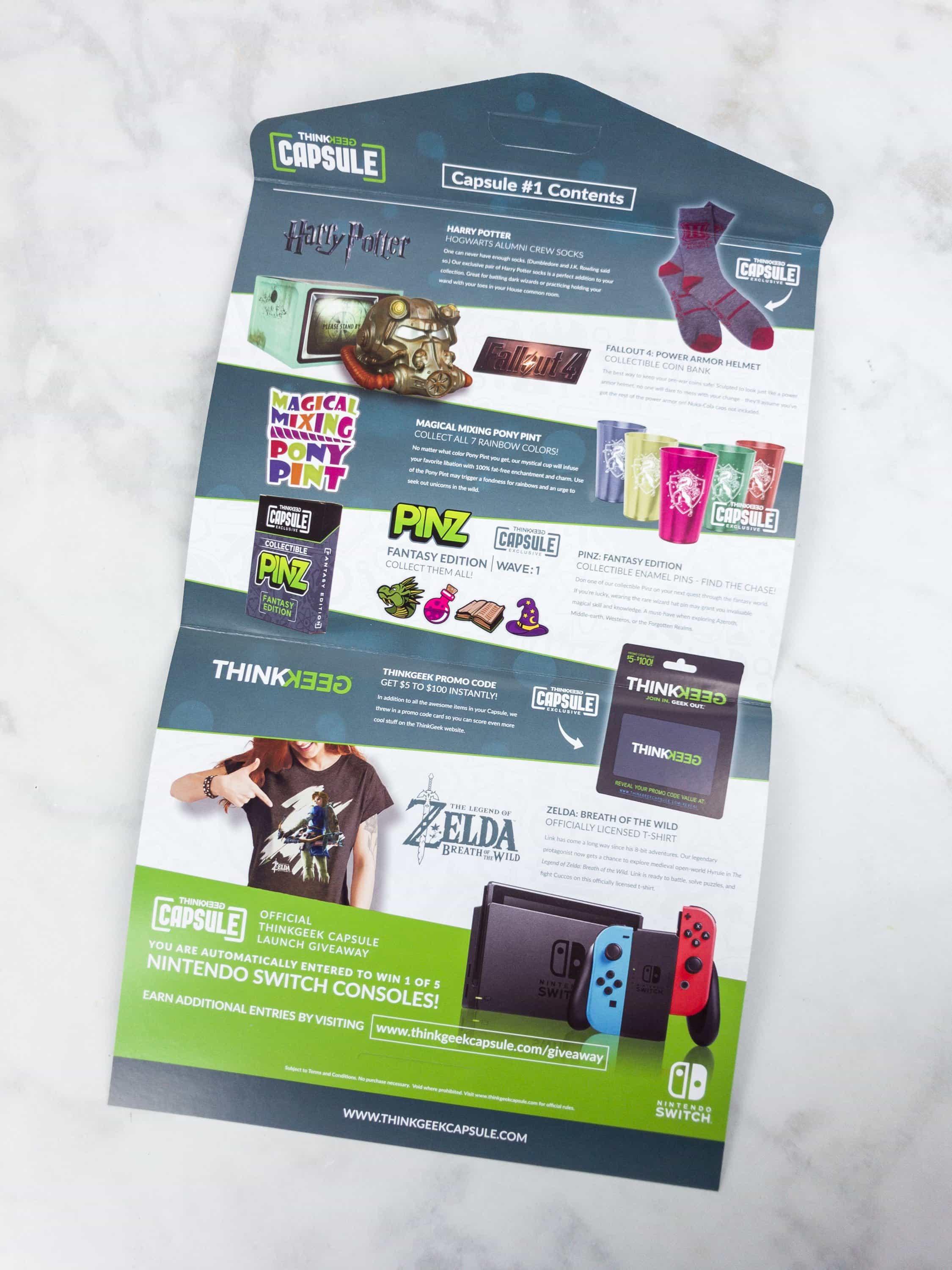 ThinkGeek Capsule June 2017 Subscription Box Review - Hello Subscription