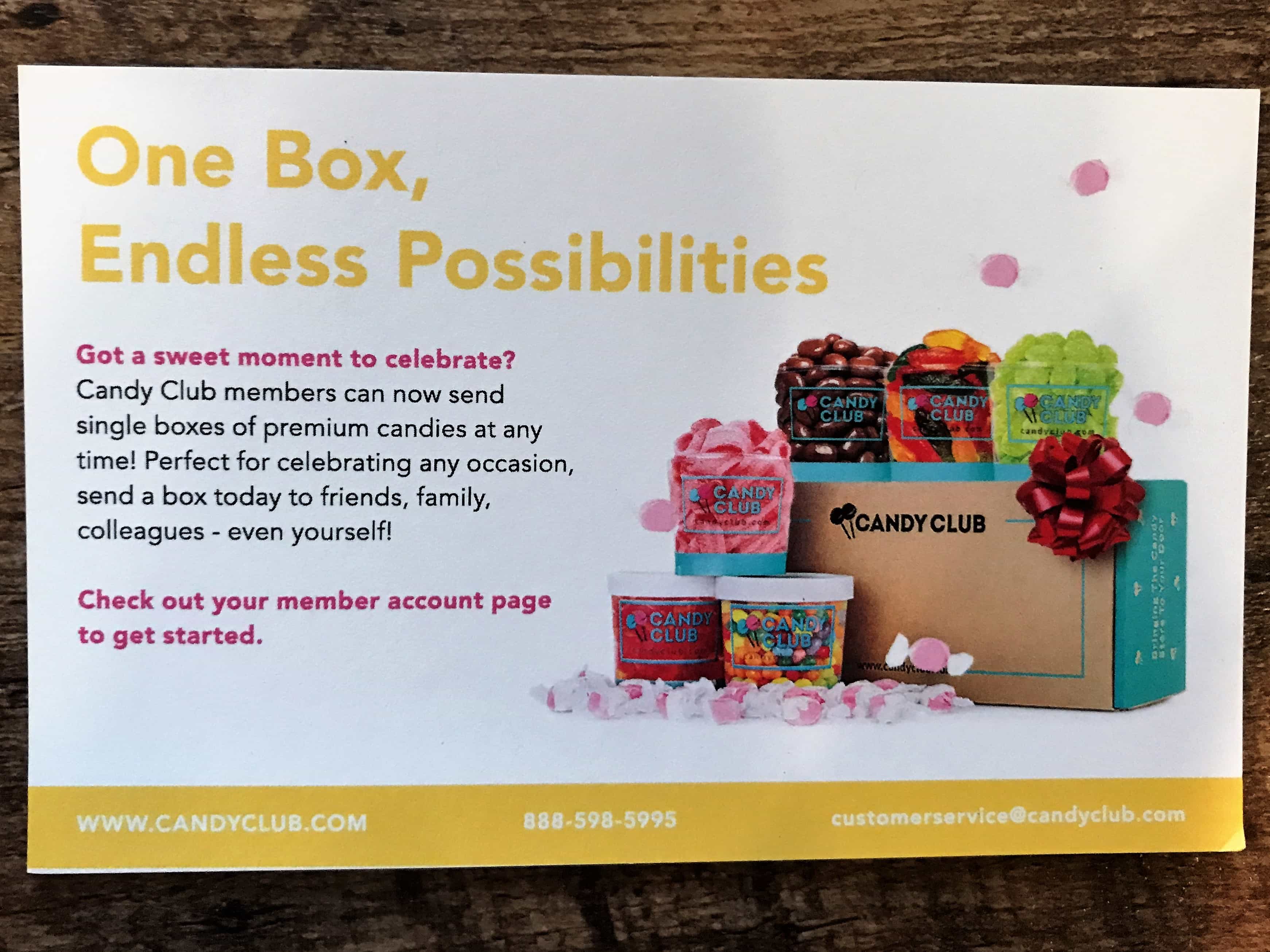 Candy Club Subscription Box Review + 50% Off Coupon - July 2017 - Hello ...