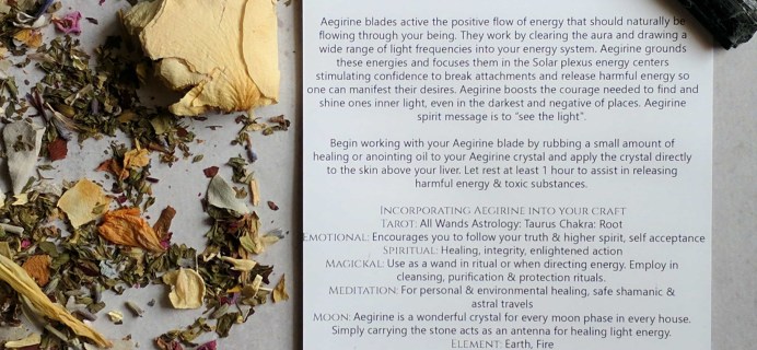 Magickal Folk July 2017 Meditation Kit Subscription Box Review