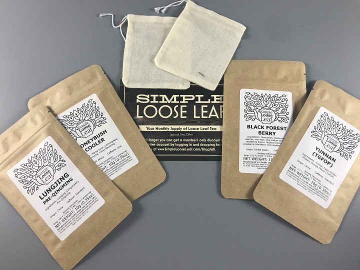 Simple Loose Leaf Tea July 2017 Subscription Box Review hello subscription