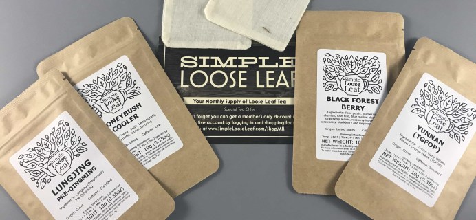 Simple Loose Leaf Tea July 2017 Subscription Box Review