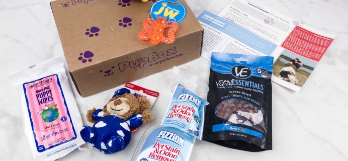 PupBox July 2017 Subscription Box Review + Coupon!