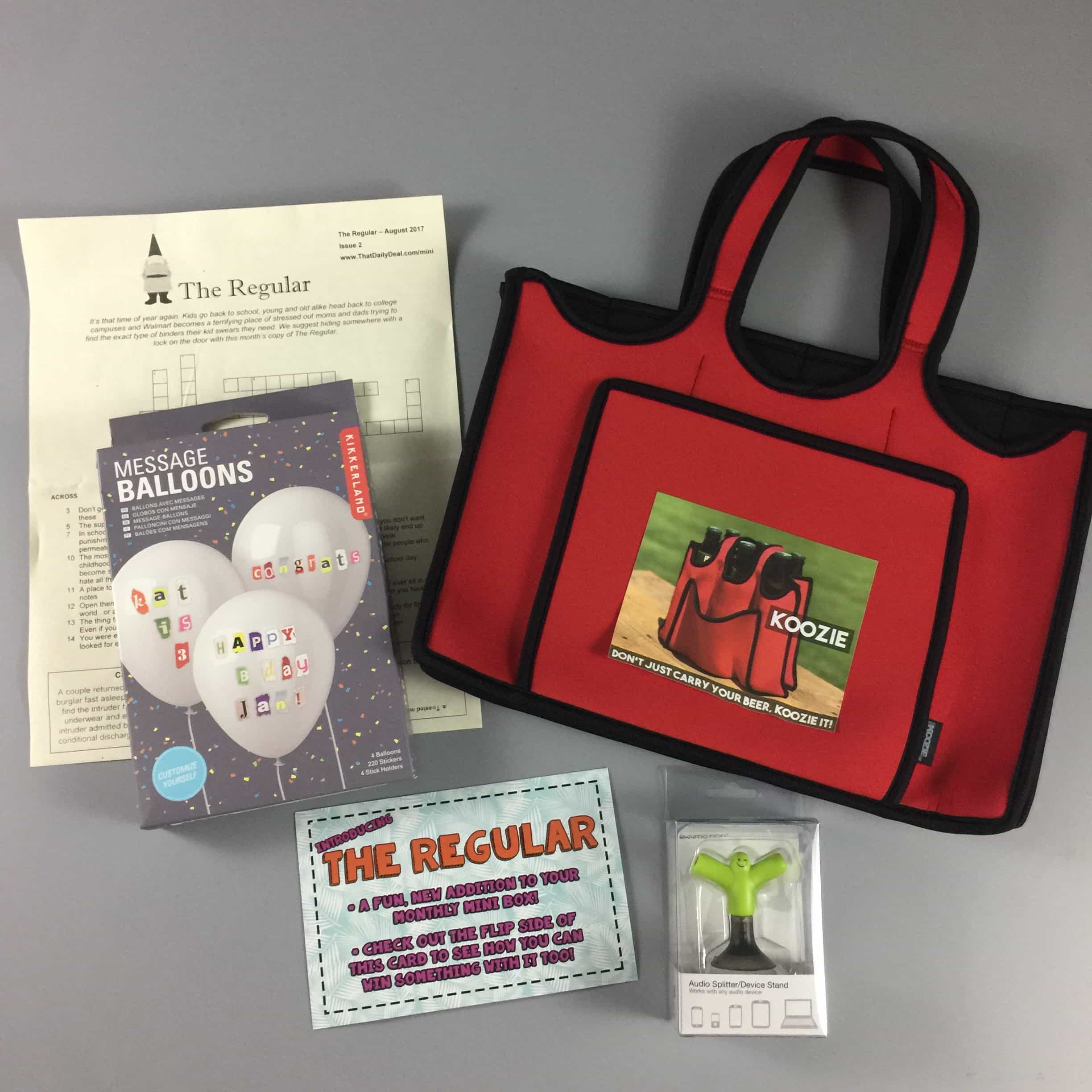 August 2017 Mini Stay Regular Monthly Mystery Box Subscription Box