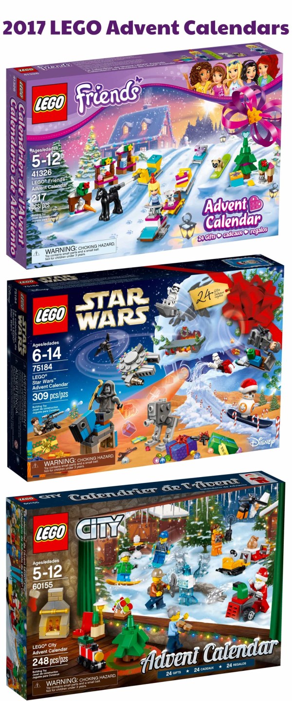 Lego 2017 Advent Calendars Available Now! Star Wars, Friends, City Town