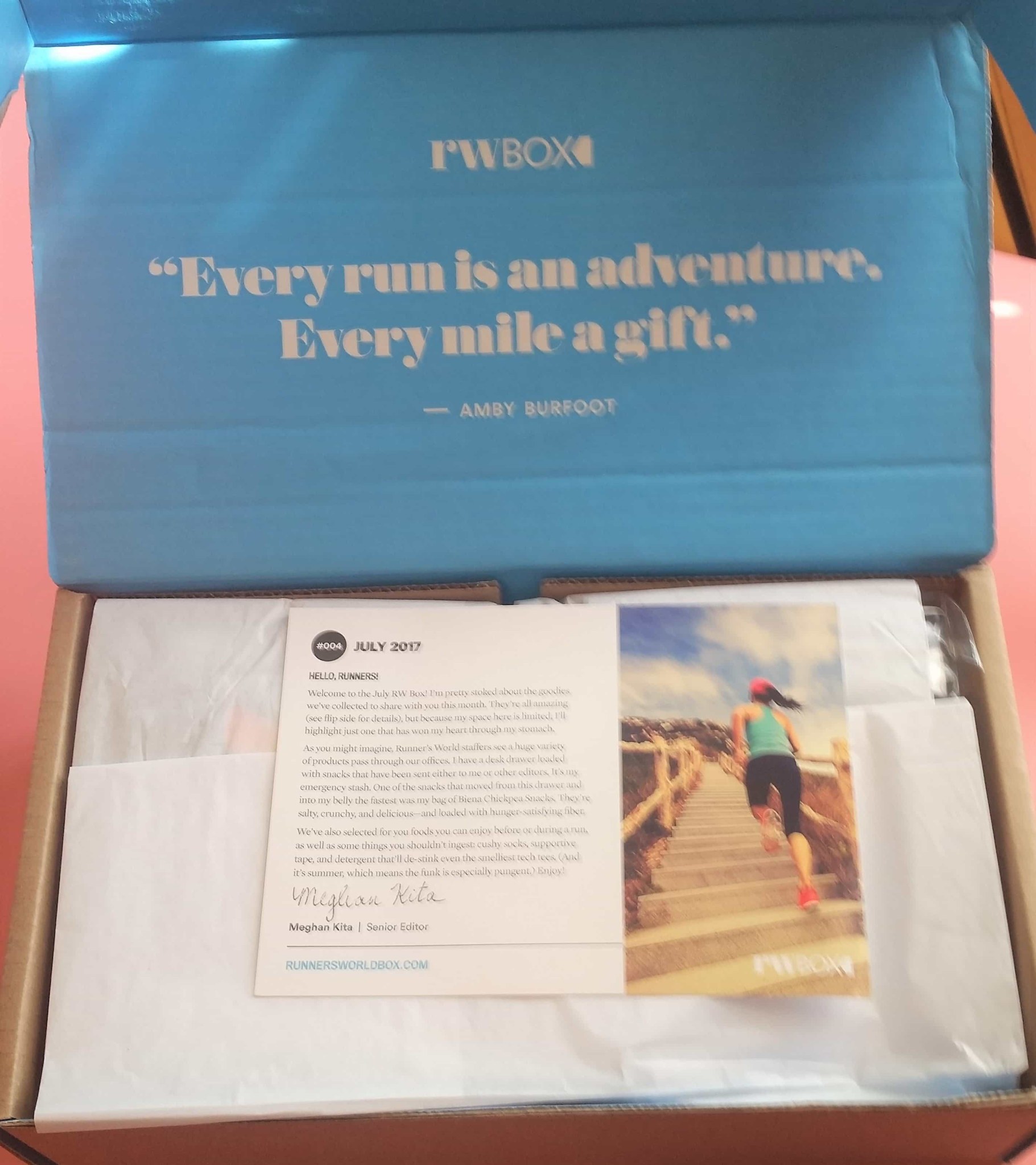 Runner's World Box Subscription Box Review July 2017 Hello Subscription