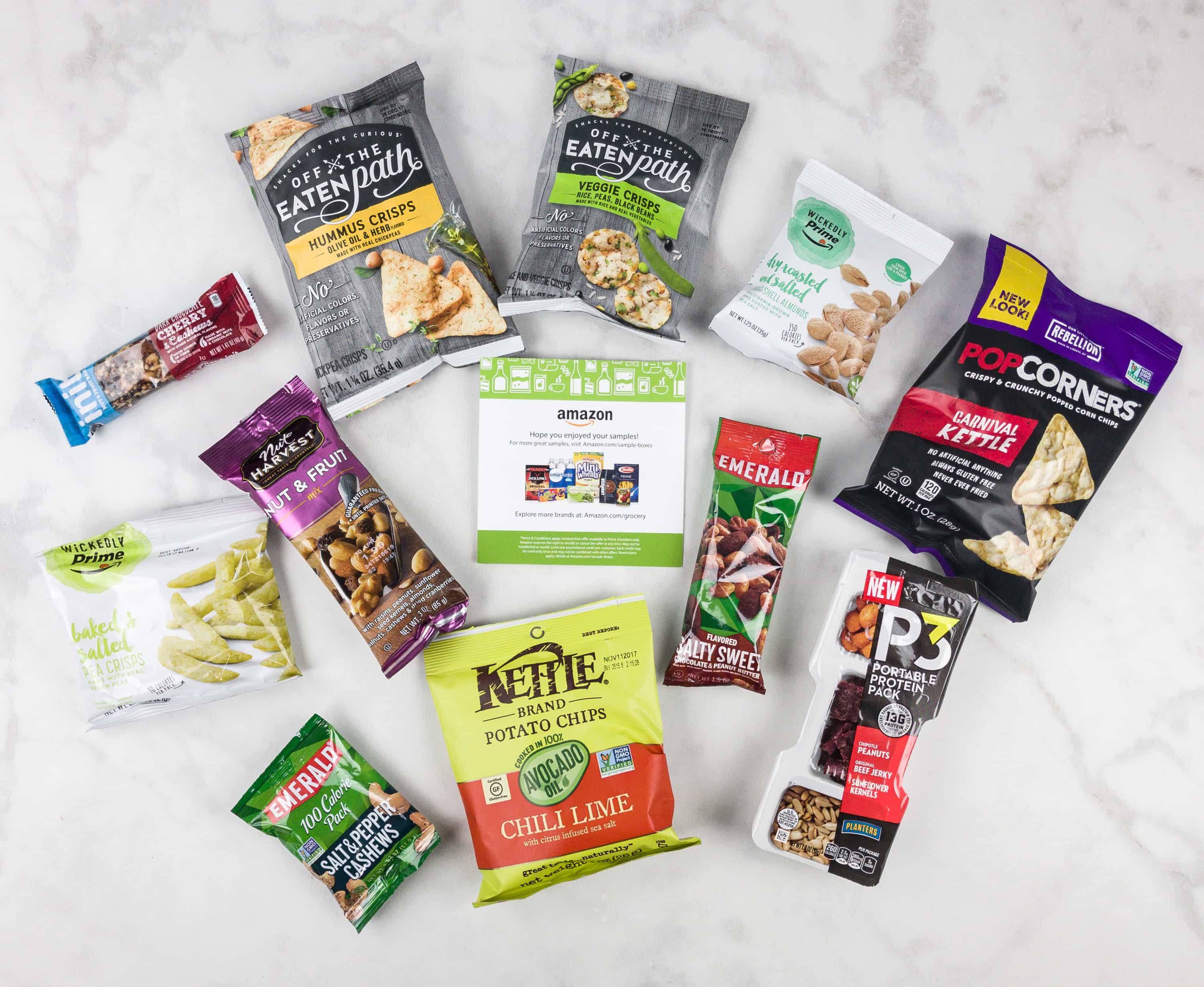 Amazon Prime Snack Sample Box Review FREE After Credit! Hello