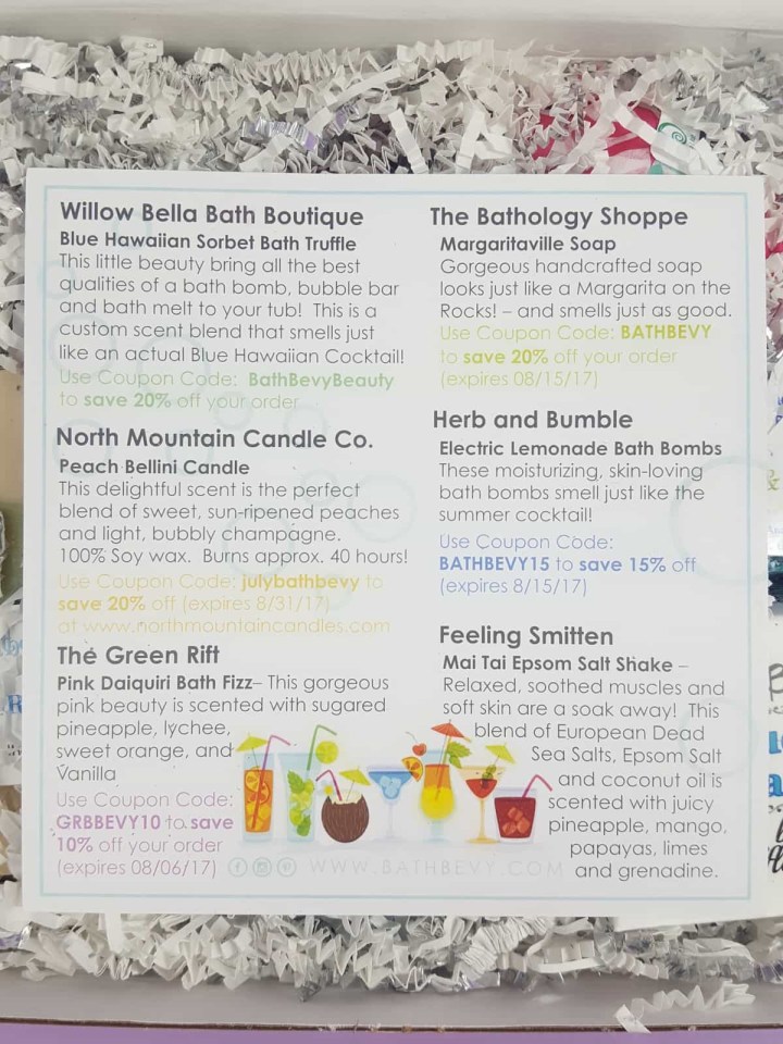 Bath Bevy July 2017 Subscription Box Review + Coupon - Hello ...