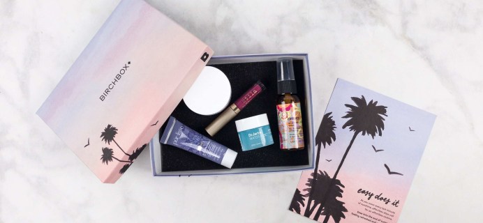 Birchbox August 2017 Review + Coupon –  Easy Does It Curated Box